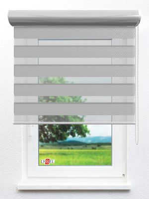 Simply Doppelrollo Thora 85.63d Fensteransicht