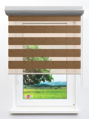 Simply Doppelrollo Epsom 01.73d Fensteransicht
