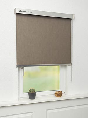 Verdunkelungsrollo Tessuto Dark 34.02 Fensteransicht