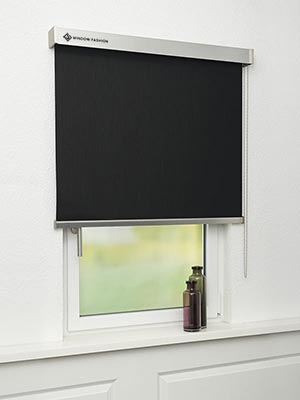 Verdunkelungsrollo Tessuto Dark 34.03 Fensteransicht