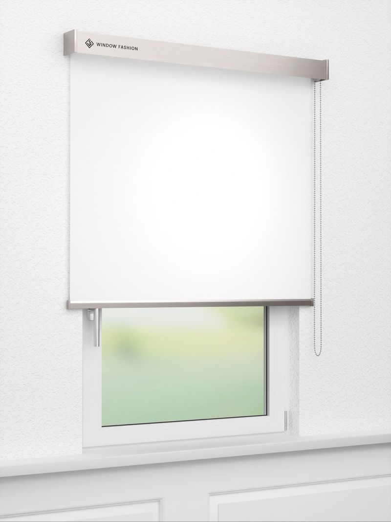 Verdunkelungsrollo Kathari Dark 92.01 Fensteransicht