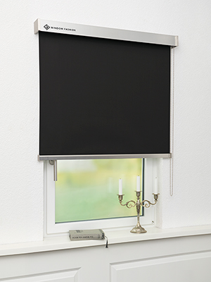 Verdunkelungsrollo Messina 80.01 Fensteransicht