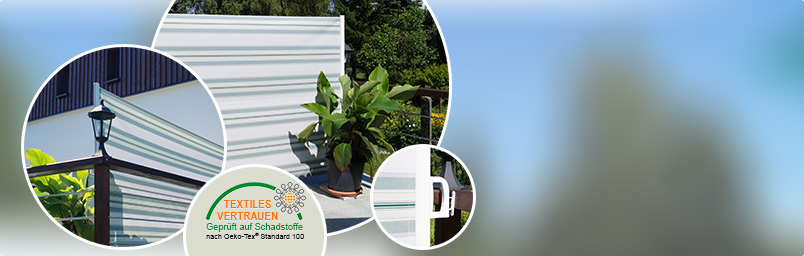 Seitenmarkise für Balkon und Terrasse