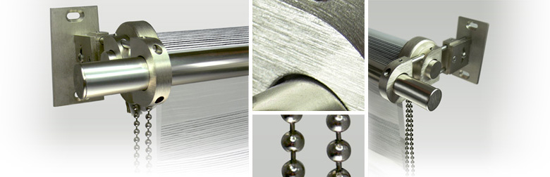 Doppelrollo Edelstahldesign