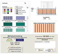 Balkonumrandung Konfigurator